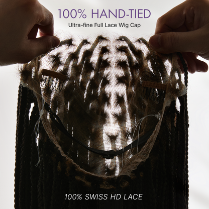 Real Scalp Knotless Braided Wig – Lightweight Glueless Fit - product image 8